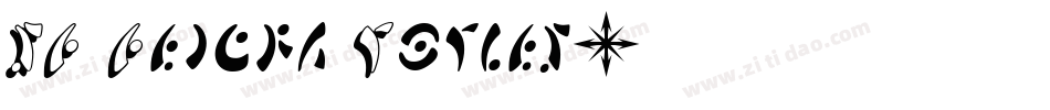 SF Fedora Titles字体转换